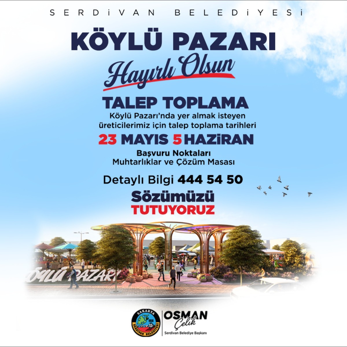 Köylü Pazarı İçin Talep Toplama Süreci Başladı