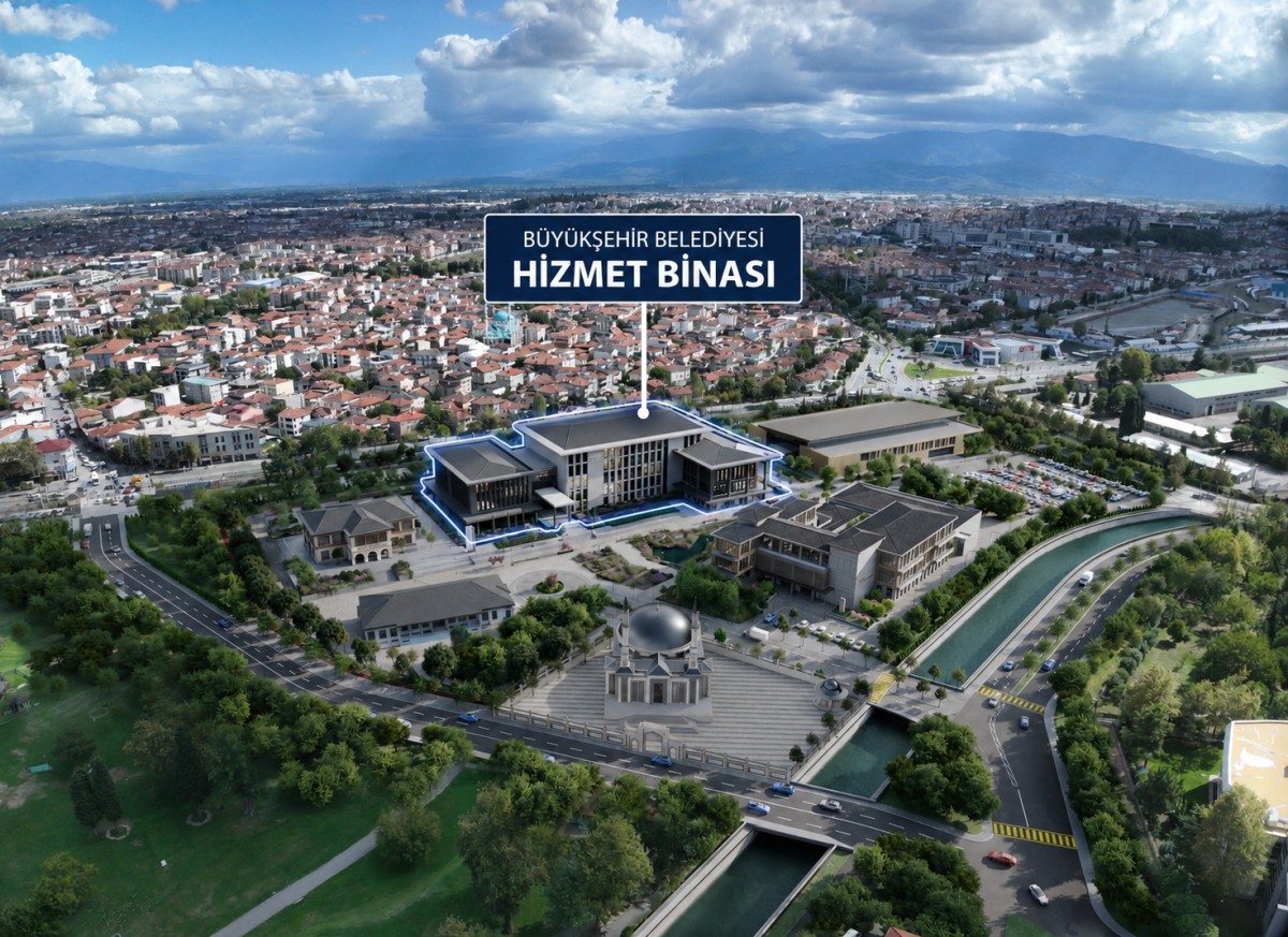 Sakarya Büyükşehir Belediyesi'nin yeni hizmet binasının detayları ve görselleri paylaşıldı
