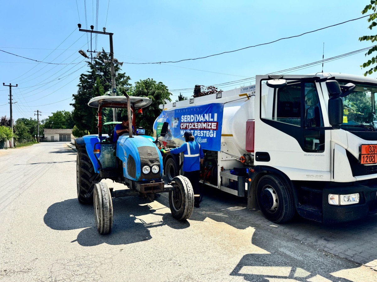 Mazot Desteği Aralık Mahallesi’nde Üreticilere Ulaştırıldı