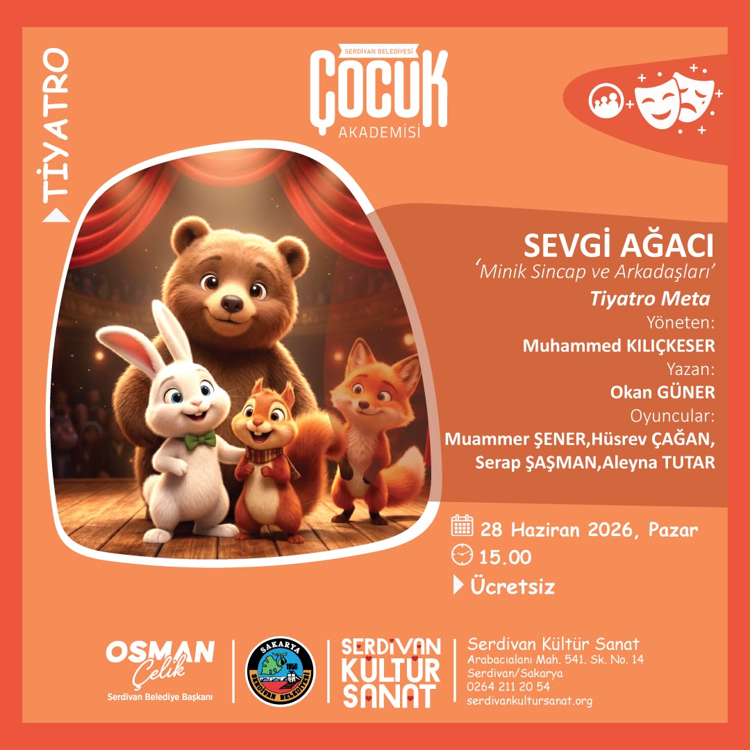 Çocuklara Karne Hediyesi: “Sevgi Ağacı” Tiyatrosu Sahneleniyor