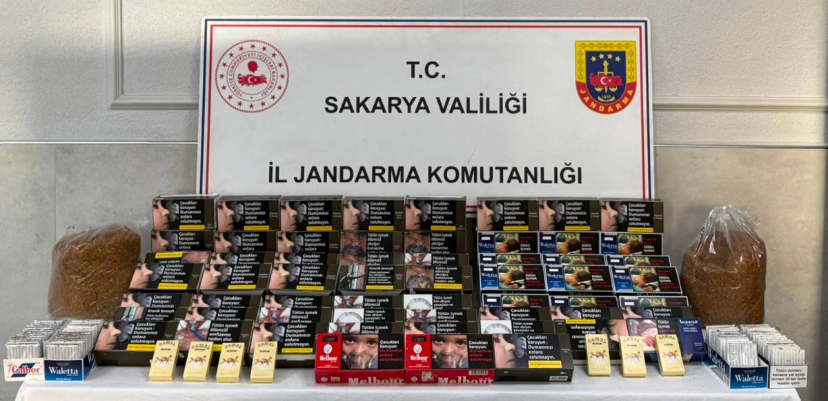 Sakarya'da 77 bin 400 makaron ele geçirildi