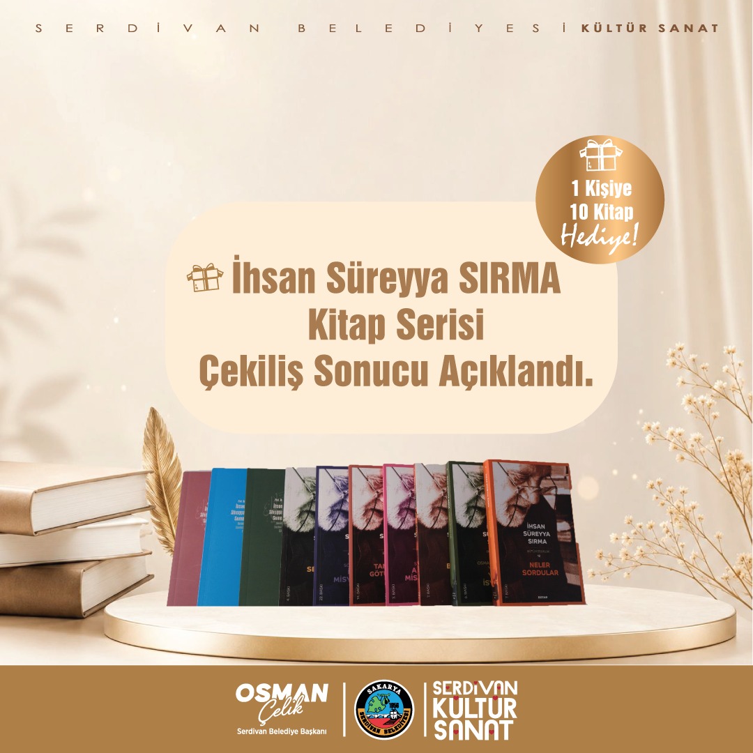 İhsan Süreyya Sırma Kitap Serisi Çekilişi Sonuçlandı