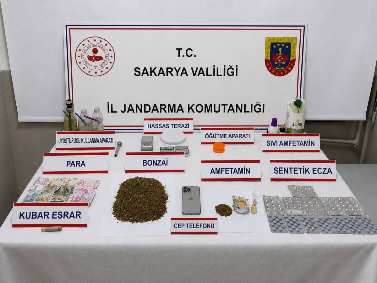 Sakarya'da uyuşturucu operasyonunda 1 zanlı tutuklandı