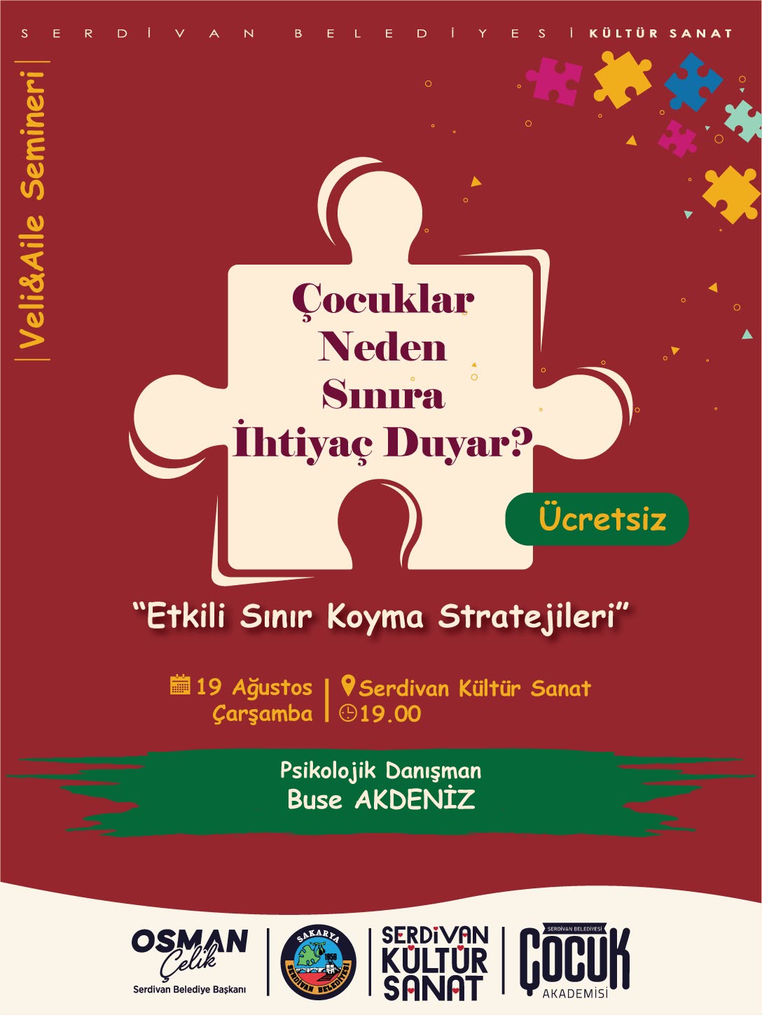Serdivan’da Çocuk Bahçesi Etkinlikleri 3. Hafta Atölyeleriyle Devam Ediyor