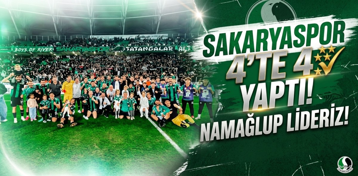 Sakaryaspor 4'te 4 yaptı