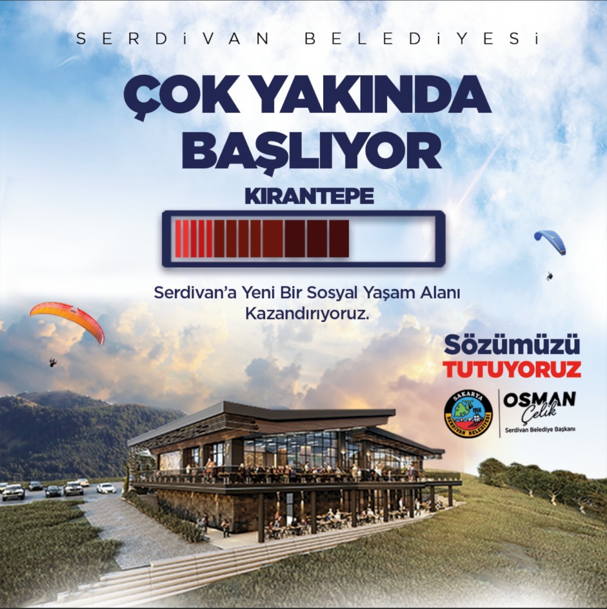 Kırantepe’de Sosyal Tesise Mola, Seyir Terası İçin Geri Sayım
